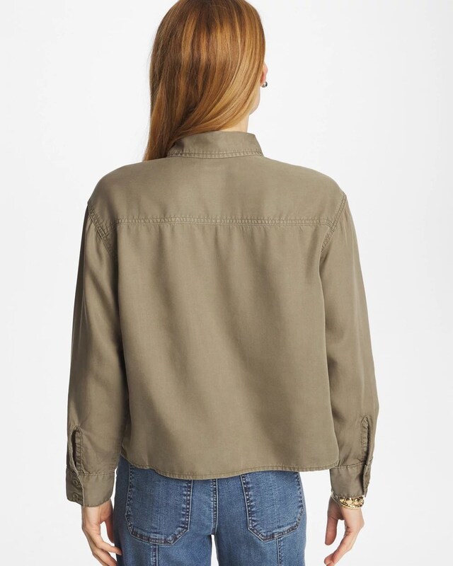 Classic Collared Denim Shirt - image 3